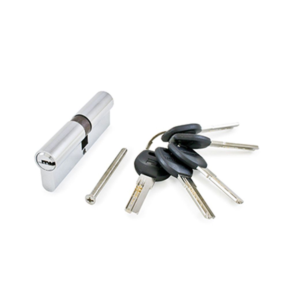 Механизм цилиндровый АЛЛЮР HD F   90-5K СР хром/перф.кл/кл. (35*10*45) /7801