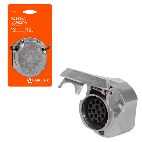 Розетка фаркопа 13 контактов Airline металл