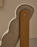 Кресло Magira из дуба с натуральной отделкой, бежевое