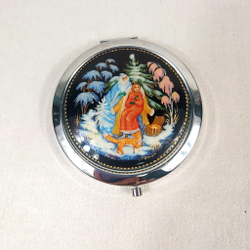 Ручное зеркало "Морозко"  (худ. роспись Палех)
