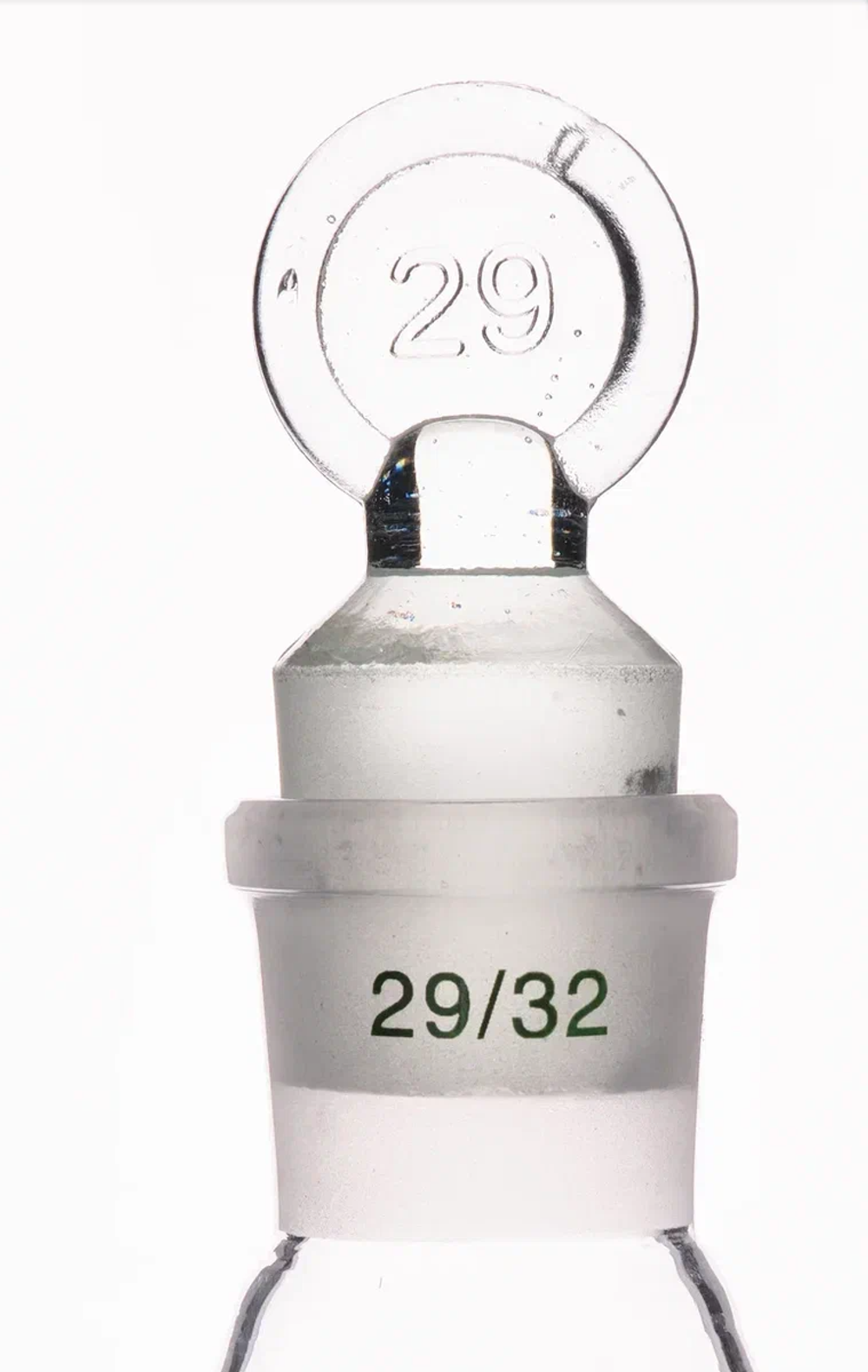 Колба коническая, 500 мл, шлиф 29/32, со стеклянной пробкой (Эрленмейера)