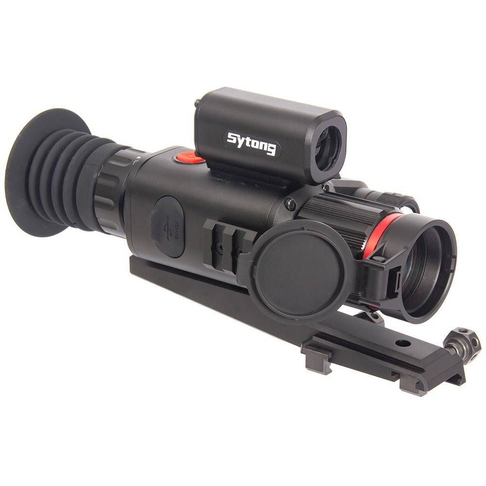 Прицел Sytong HT-70LRF 5-20, день/ночь, лазерный дальномер до 800м, на Picatinny, сенсор CMOS 1920x1080, дисплей AMOLED 1024x768px, ИК фонарь 940нм, ЛЦУ, поддержка MicroSD до 128Гб, фото/видео, Wi-Fi, АКБ 18650 с плоским контактом без защиты до 6ч, I