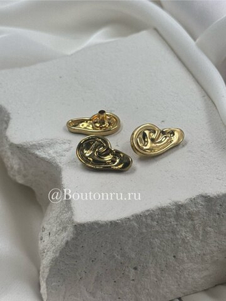 Шляпки под установочные кнопки Скиапар. ухо золото