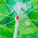 Зонт пляжный 160 см, с наклоном, 8 спиц, мет-л, Пальмы, LG02