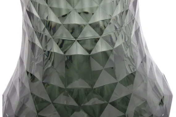 Столик-табурет Rock прозрачный серый