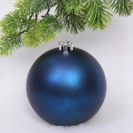Новогодний шар 15 см «Матовый», сапфир