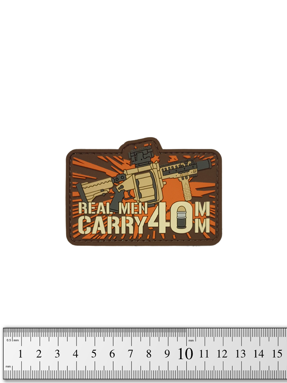 Шеврон Real Men Carry 40 mm PVC