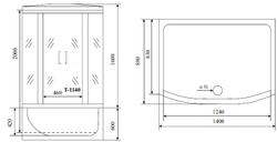 Душевая кабина Timo T-1140
