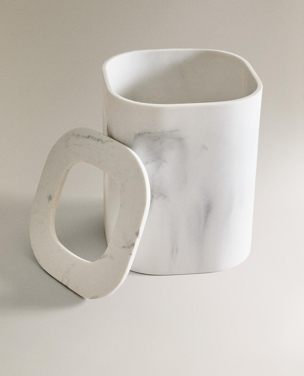 Zara Home ведро для мусора, мрамор, серый