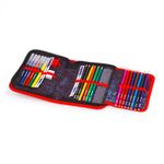 Пенал BRAUBERG с наполнением, 1 отделение, откидная планка, 24 предмета, 21x14 см, "Yellow car", 229292