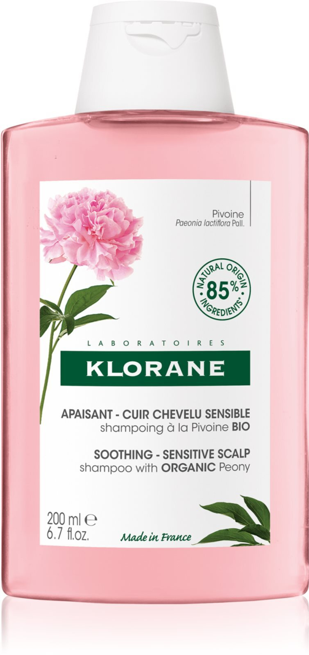Klorane Peony - шампунь для чувствительной кожи /   200  ml  / GTIN 3282770145069