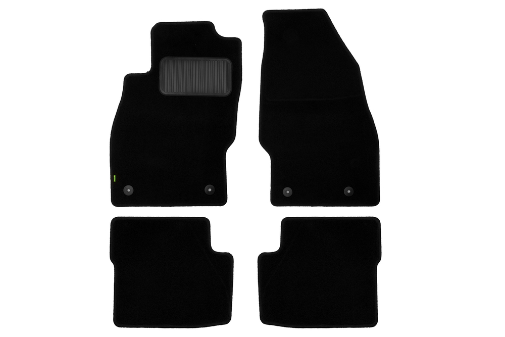 Коврики в салон для OPEL Corsa D 3D, 5D 2006-2010, 2011-2014, хэтчбек, 4 шт. (текстиль) KLEVER02371401210KH