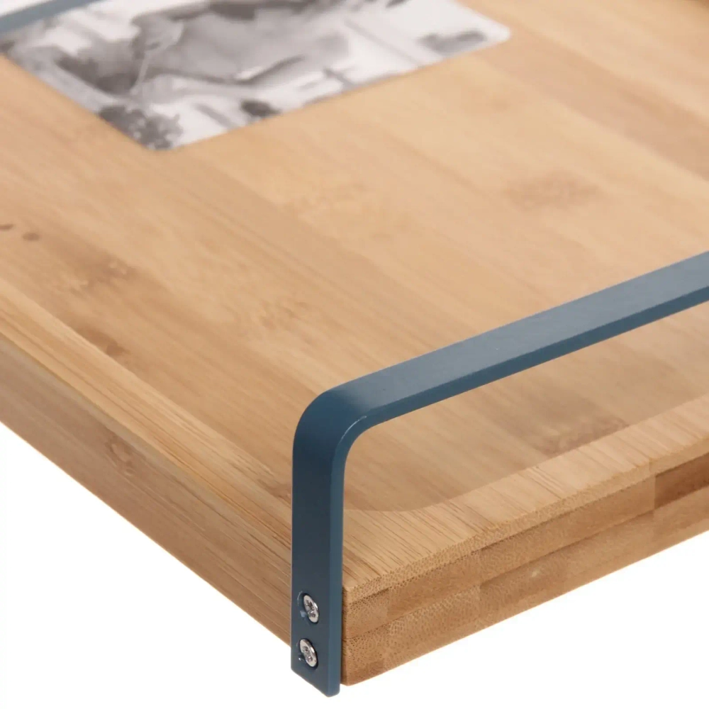 Поднос для завтрака «O'lala» 38*28*7,2см с металлическими ручками