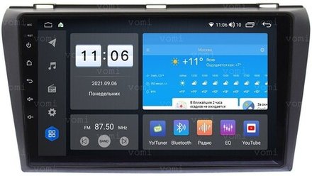 Магнитола для Mazda 3, Axela 2003-2009 - Vomi ZX526R9-7862 Android 10, ТОП процессор, SIM-слот