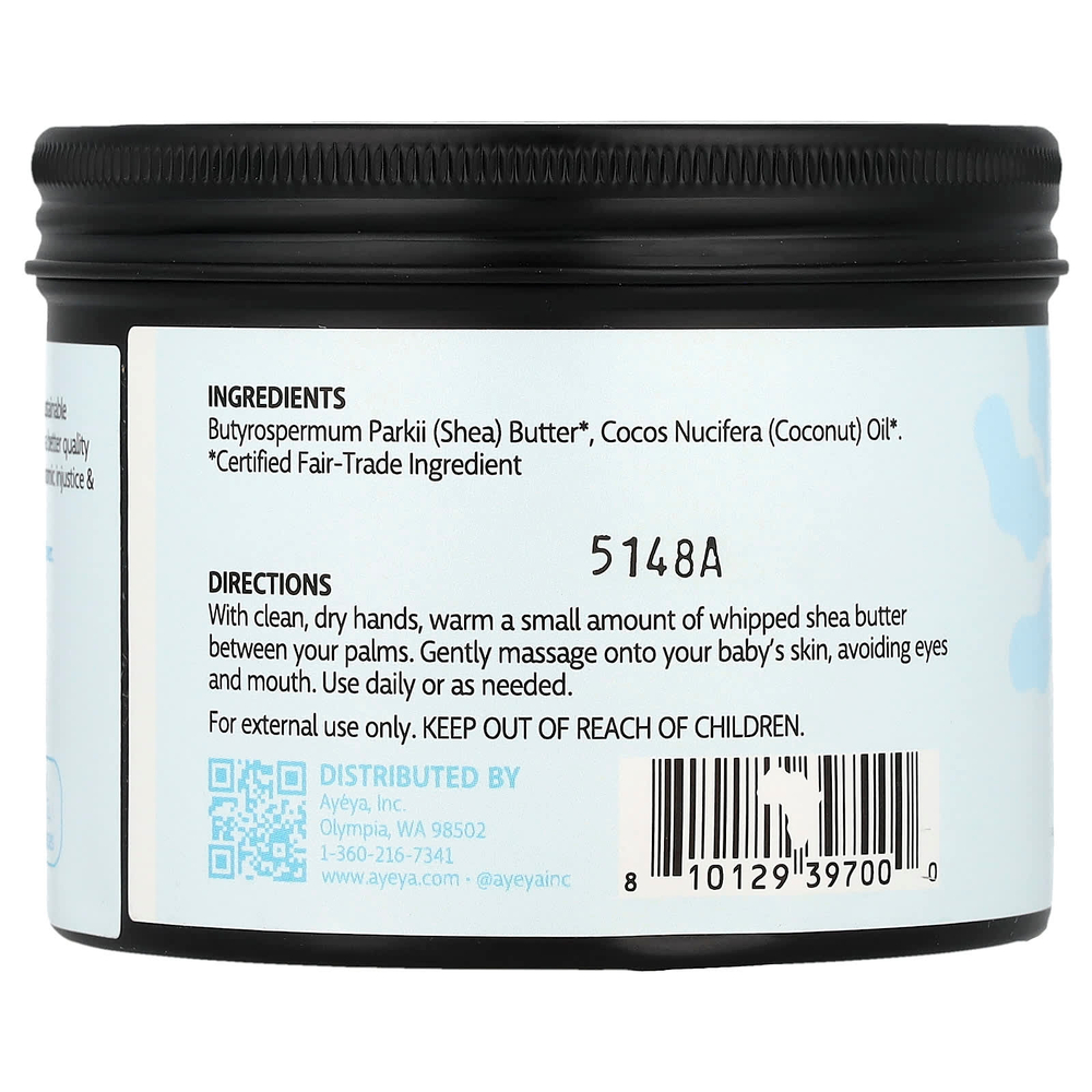 Ayeya, взбитое масло для тела, для детей, без отдушек, 141 г (5 унций)