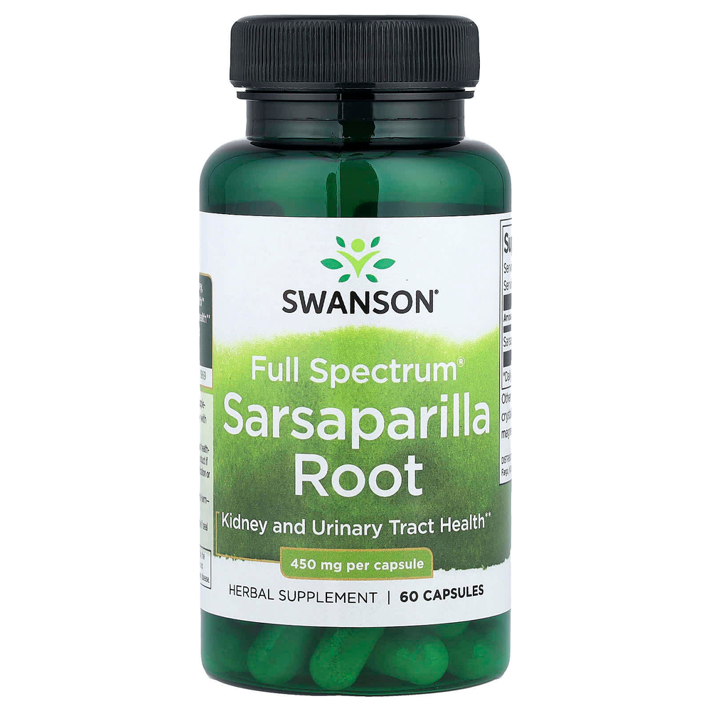 Swanson, Full Spectrum®, корень сарсапарели, 450 мг, 60 капсул