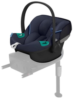 Коляска Cybex Coya Rosegold Frame Aton S2 i-Size Ocean Blue Mirage Grey с дождевиком и бампером