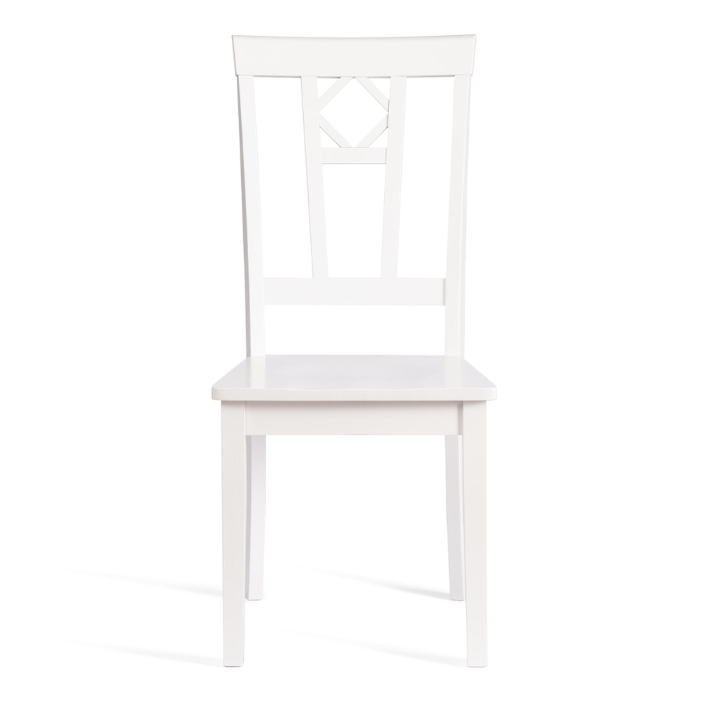 Стул жёсткое сиденье Камилла (CAMILLE) дерево гевея, МДФ, 44х54х95, pure white (402)