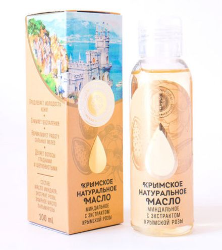 Масло миндаля с экстрактом крымской розы