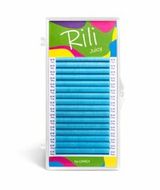 Ресницы 0,07/mix D (7-14мм) Rili Juicy неоновые синие 16 лин