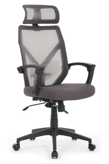 Кресло Oliver RCH W-203AC Черный пластик/Серый