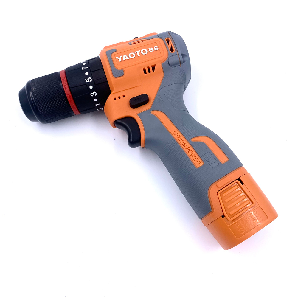 Шуруповерт бесщеточный Yaoto BS 50028-VF , от аккумулятора, Li-ion, 16,8 В, быстрозажимной патрон