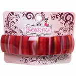 Заколка автомат «Calista - Mina», прямоугольник., 6 цветов, 9*2,5см (Кокетка)