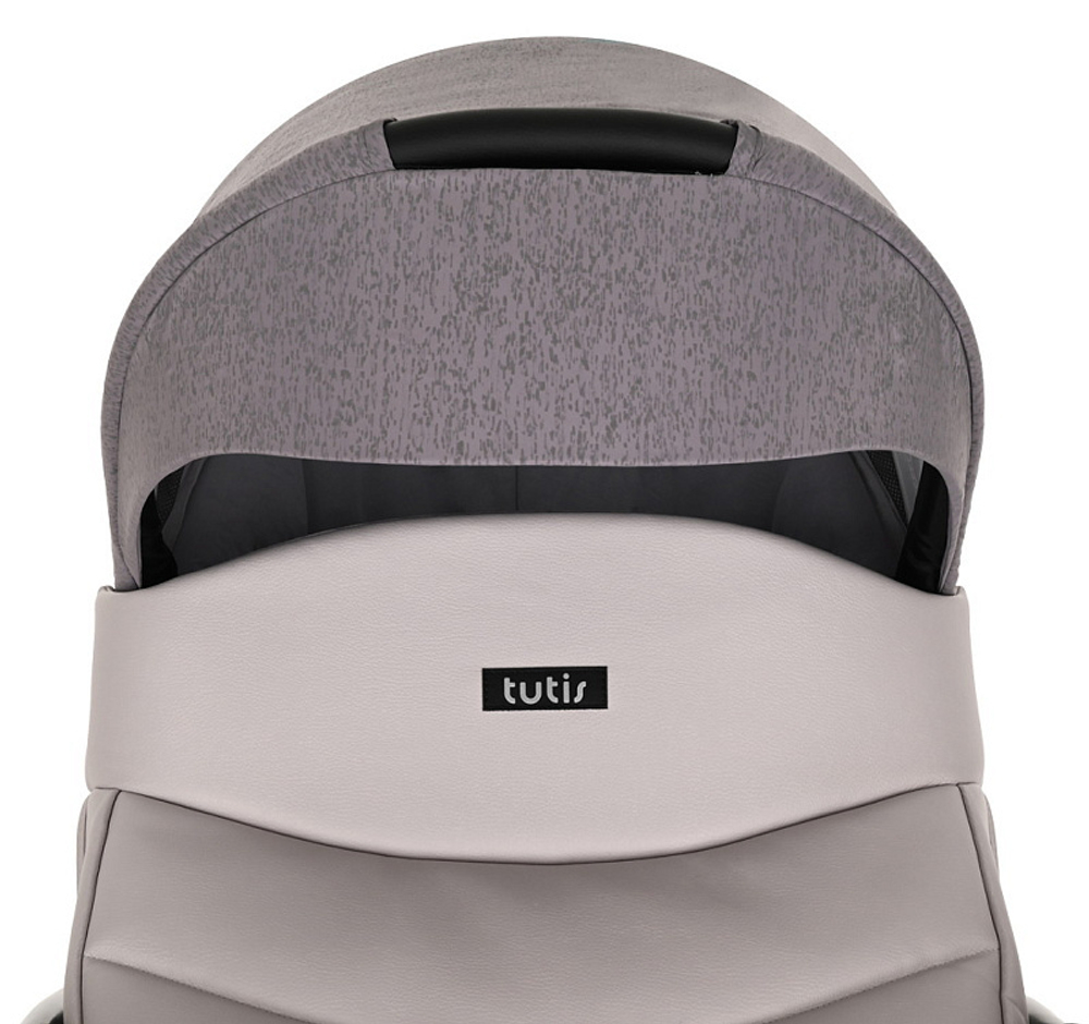 Детская коляска Tutis Novo Reflective 3 в 1 1142043 Кожа Pearl Metalic/Grey Reflective Print