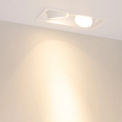 Светильник MS-VORTEX-BUILT-S250x140-2x30W Warm3000 (WH-WH, 17 deg, 230V) (Arlight, IP20 Металл, 5 лет) 057767