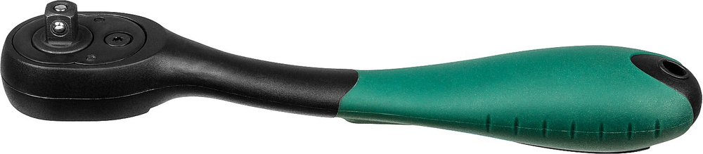 KRAFTOOL 1/4″, 72 зубца, пластиковое покрытие, трещотка для торцовых головок (27796-1/4)