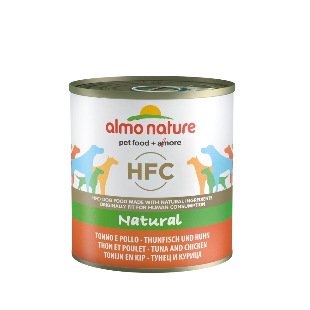 Almo Nature Консервы для Собак с Тунцом и Курицей (Natural HFC Tuna&Chicken) 0,29 кг x 1 шт.