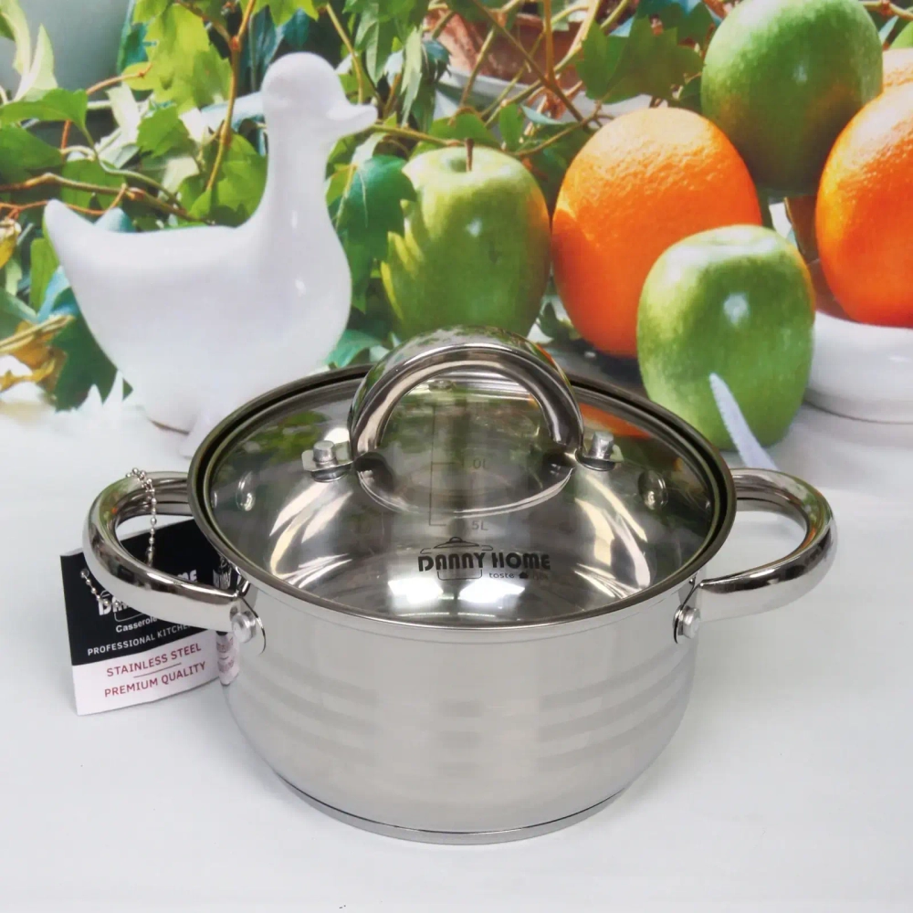 Кастрюля из нержавеющей стали MARIA 1,9л, индукция, DH10-16