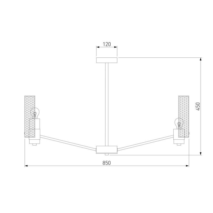 Потолочная люстра Eurosvet Grino 70139/8 никель