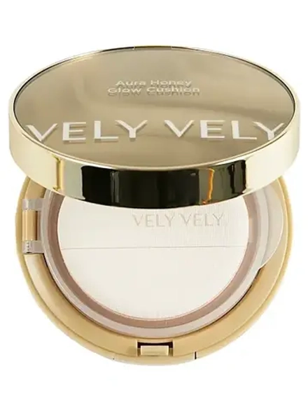 Vely Vely Тональная основа-кушон СПФ 50+ РА+++ 21 лайт Aura Honey Glow Cushion – Light 15 гр