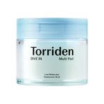 Увлажняющие многофункциональные пэды Torriden DIVE IN Low Molecular Hyaluronic Acid Multi Pad  80 шт