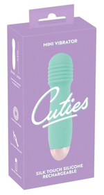 Мятный мини-вибратор Cuties Mini - 12,5 см. (Цвет: мятный)