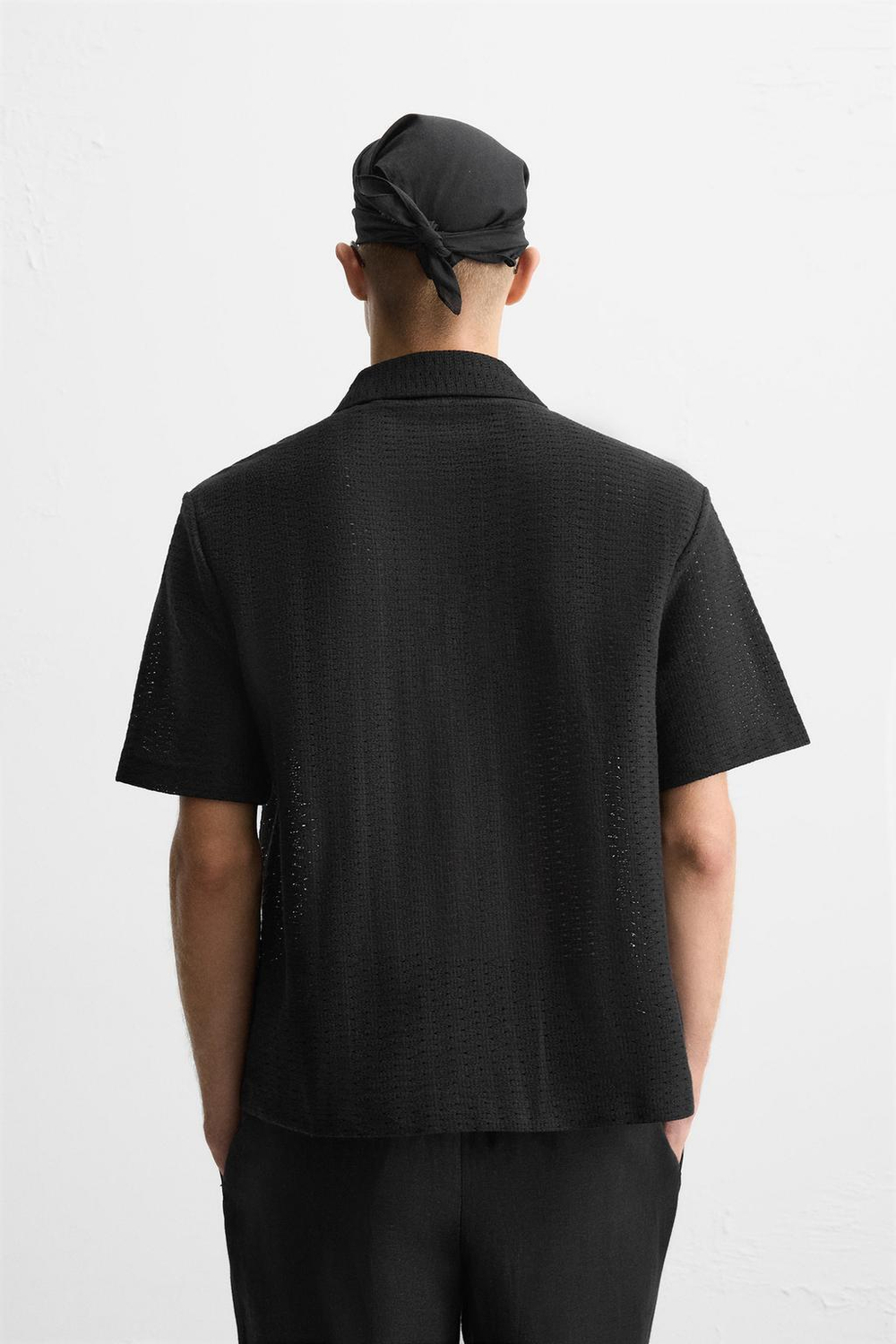 Рубашка jacquard с геометрическим узором