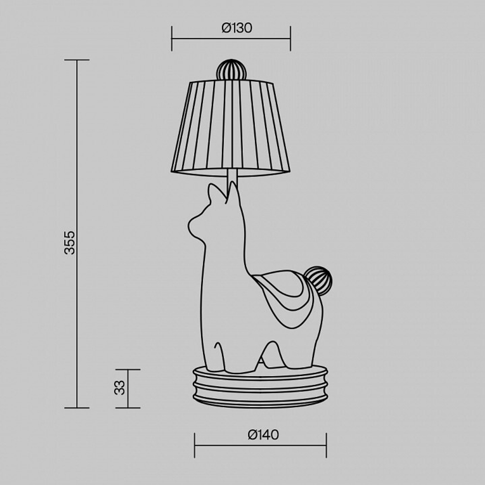 Настольная лампа декоративная Maytoni Senor Alpaca MOD377TL-L5W3K