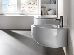 Биде подвесное AeT Dot 2.0, с креплениями, с 1-м отверстием под смеситель, цвет белый