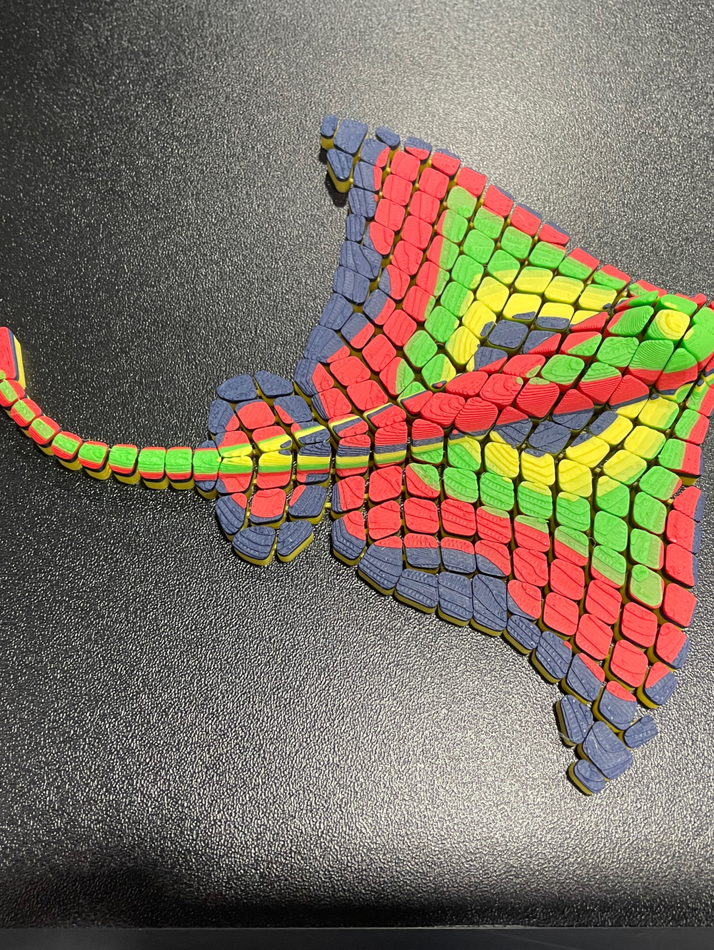 Скат разноцветный 4 цвета