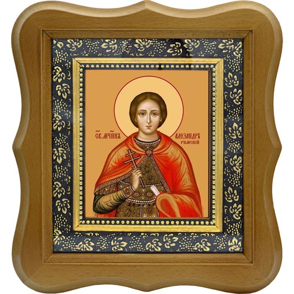 Александр Римский мученик. Икона на холсте.