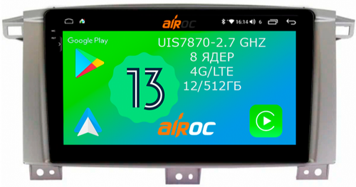 Магнитола для Toyota Land Cruiser 105 1998-2007 - Airoc 2K AU-1121 Android 13, Быстрейшая, SIM-слот