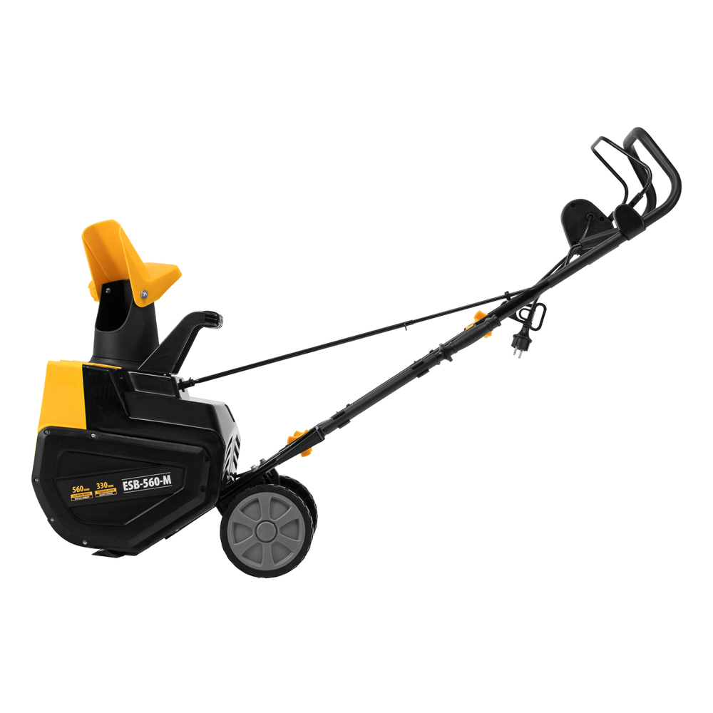 Электрическая снегоуборочная машина ESB-560-M, 2,5 кВт, металлический шнек, LED фара Denzel