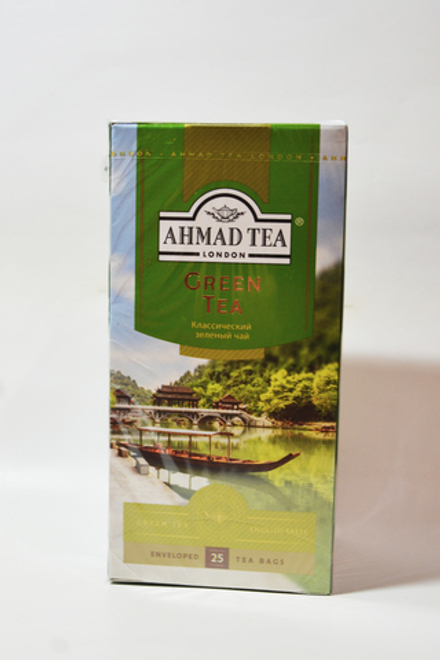 Green Tea, зеленый чай в пакетиках 25штук
