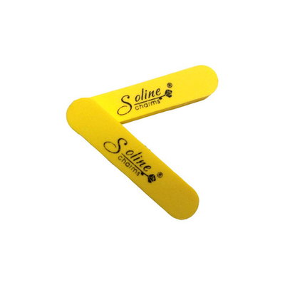 Пилка-баф мини (шлифовщик) Soline Charms овал 100/180 желтая