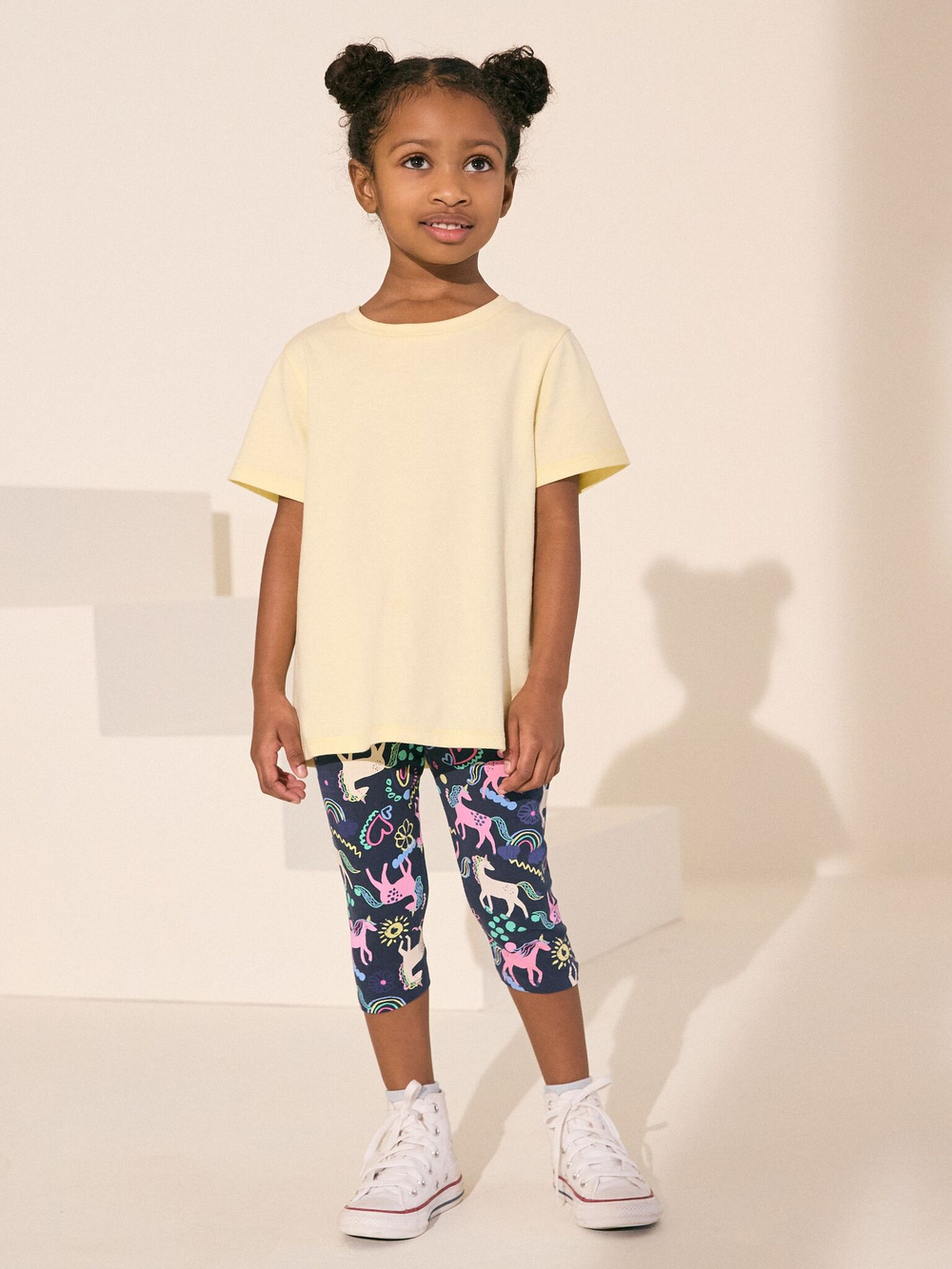 Легинсы укороченные для девочки Next AH9-729, Темно-синий