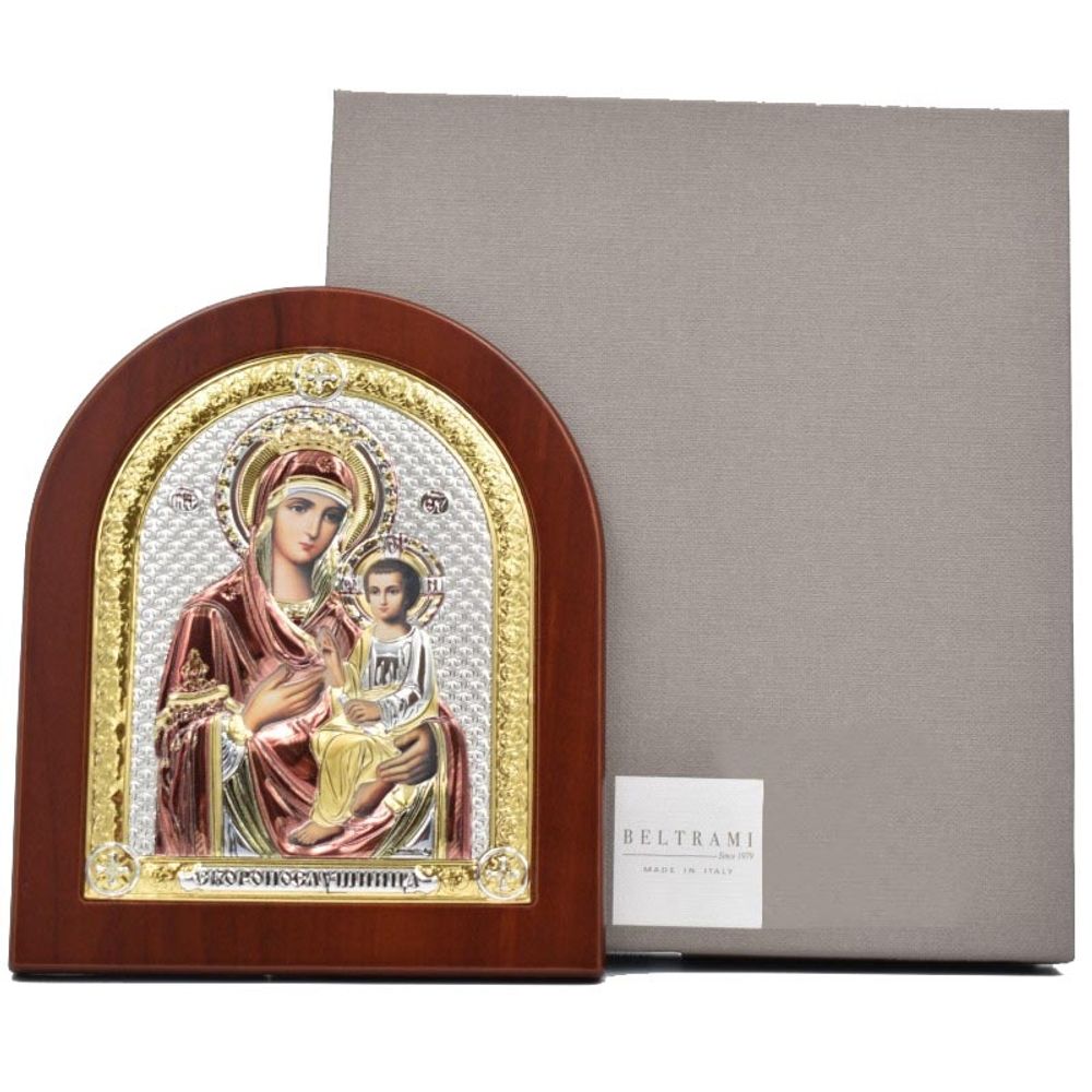 Скоропослушница. Маленькая икона Божьей Матери в серебряном окладе.