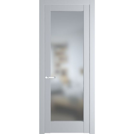 Межкомнатная дверь эмаль Profil Doors 4.1.2PD лайт грей остеклённая