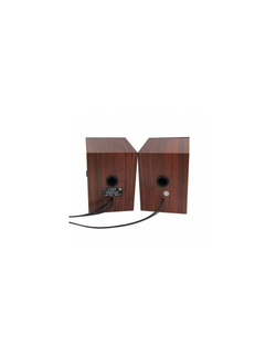 CBR CMS 590 Brown, Акустическая система 2.0, питание USB, 2х5 Вт (10 Вт RMS), материал корпуса MDF, 3.5 мм линейный стереовход, регул. громк., выход на наушники, длина кабеля 1,5 м, цвет коричневый