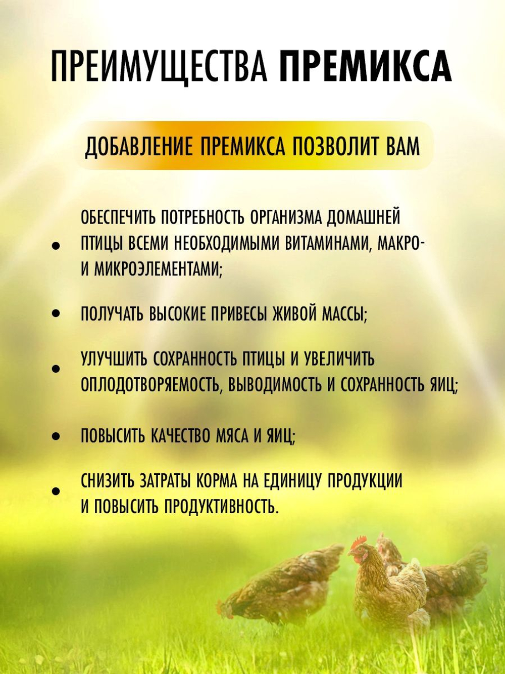 премикс для кур несушек